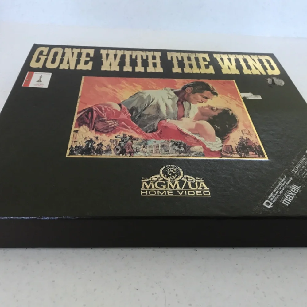 Collectible Vintage 2 tape VHS set Gone with the Wind by MGM UA, mint condition